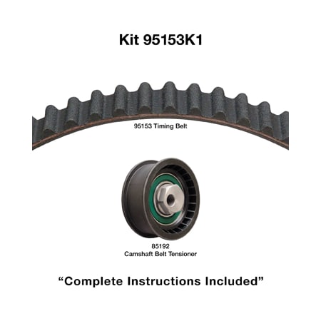 Dayco 89-95 Chry/Dodge/Plymouth 2.2/2.5L Timing Belt Kit, 95153K1 95153K1